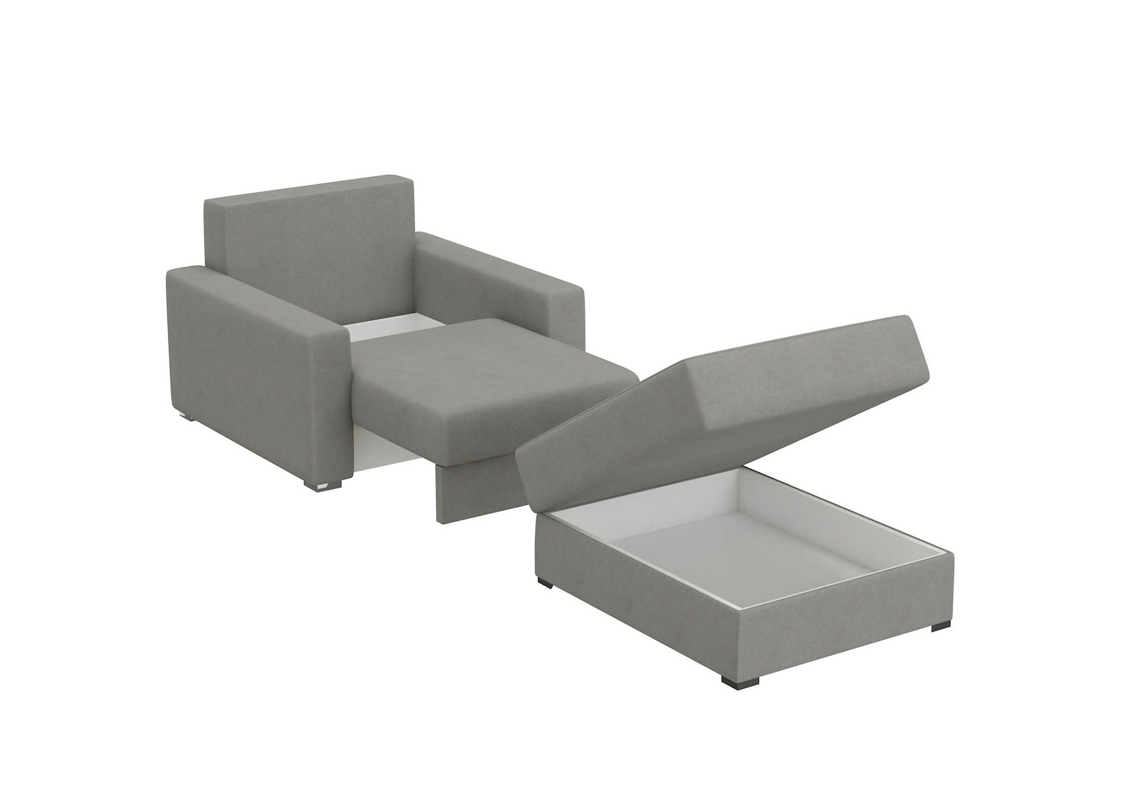 Fotel rozkładany 2 skrzynie